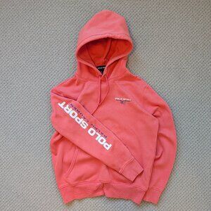 Polo Sport Ralph Lauren 90s Y2K Hoodie Spell Out Sleeve Medium